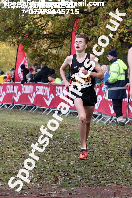 Mens junior National Cross Country Relay, Berry Hill Park, Mansfield. Photo:  David T. Hewitson/Sports for All Pics